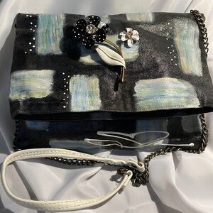 Susan Tancer hand painted one of a kind Handbag purse Unique **